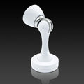 Kolako Door Stops, Magnetic Door Stoppers White, Brushed Floor Wall Mount Heavy Duty Soft Magnet Door Catch Holder Modern Magnet