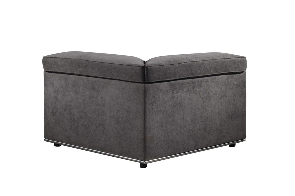 ACME Alwin Modular - Wedge, Dark Gray Fabric/Dark Gray Fabric/Contemporary/Casual