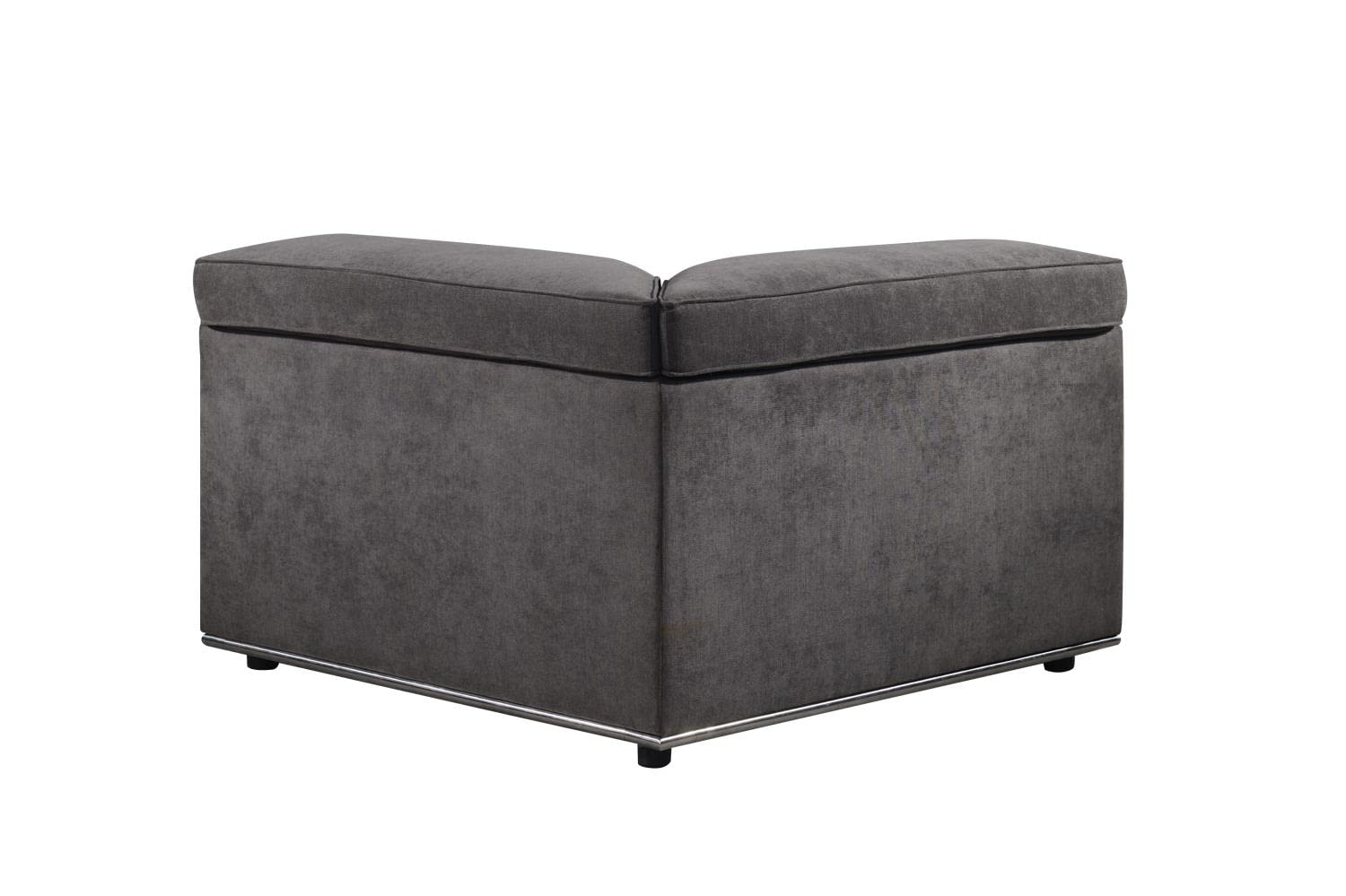 ACME Alwin Modular - Wedge, Dark Gray Fabric/Dark Gray Fabric/Contemporary/Casual
