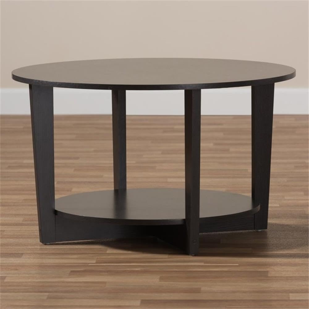 Baxton Studio Belina Coffee Table in Wenge Brown