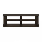 Furinno Nelly Entertainment Center Tv Stand, Short 43.3"(W) X13.4(H) X13.1(D), Dark Brown