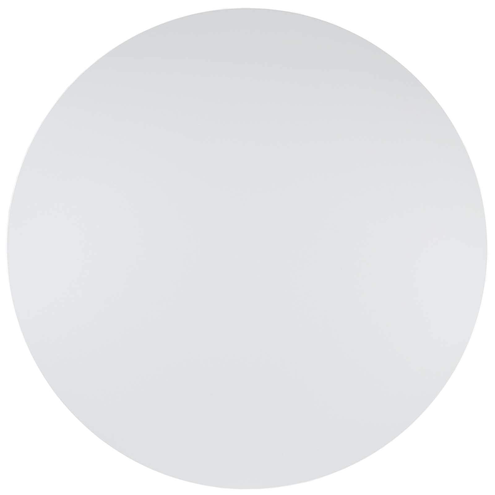 Modway Platter 47&quot; Mid-Century Modern Round Kitchen And Dining Table In White