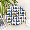 The Purple Tree Printed Round Chair Cushion Chair Pad (Pack Of 1, 40X40 Cm) Outdoor Patio Chair Cushion, Quilted, Seat Pad, Ergo
