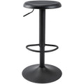 Brage Living Adjustable Bar Stool, Swivel Round Metal Airlift Barstool, Backless Counter Height Bar Chair For Kitchen Dining Room Pub Cafe, 1 Pc (Black)