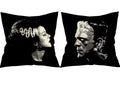 Tosoenphy Halloween Decorations Indoor Pillow Covers 18X18 Set Of 2 - Double Sides Painted Bride Of Frankenstein Halloween Decor