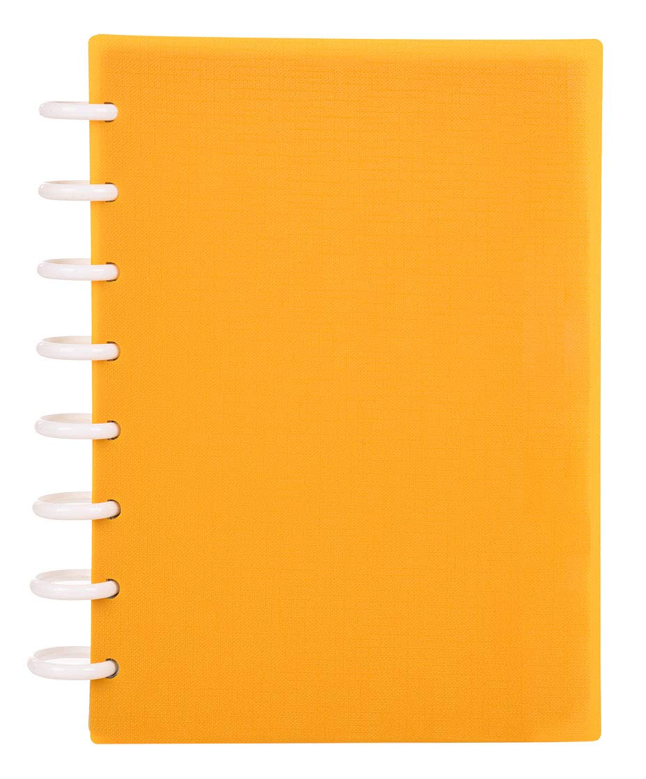 Talia Discbound Notebooks, Planner, Customizable, (Bbq Mustard, Midsize (7.5In X 9.75In))