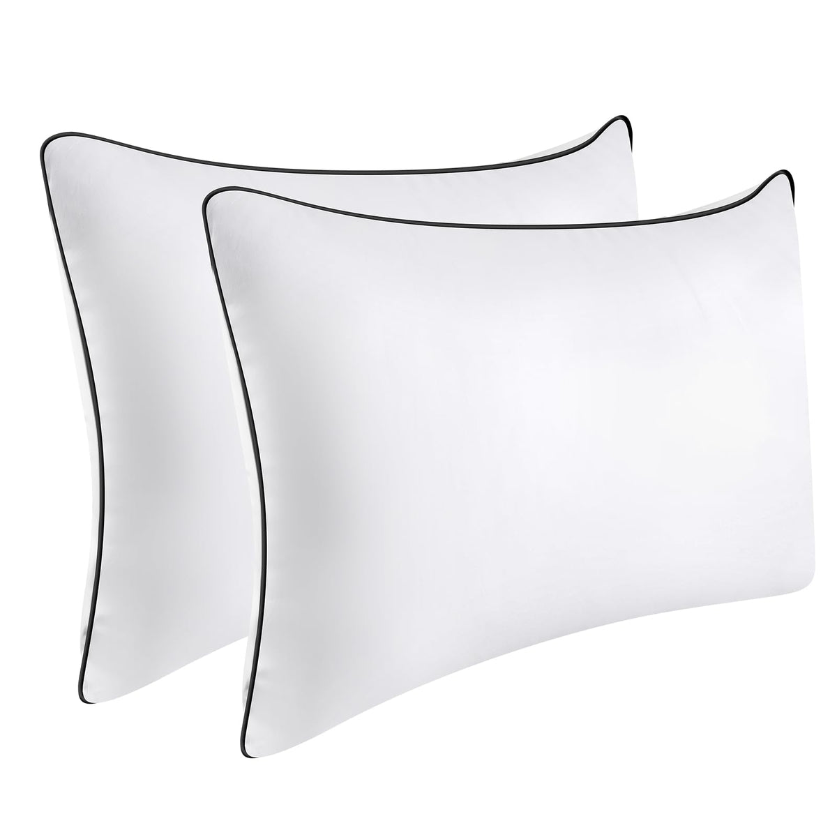 Opposy Bed Pillows For Sleeping 2 Pack Medium Firm, Queen Size Set Of 2, Cooling Pillows Hotel Quality With Premium Soft Down Al