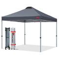 Mastercanopy Durable Ez Pop-Up Canopy Tent With Roller Bag (8X8, Dark Grey)