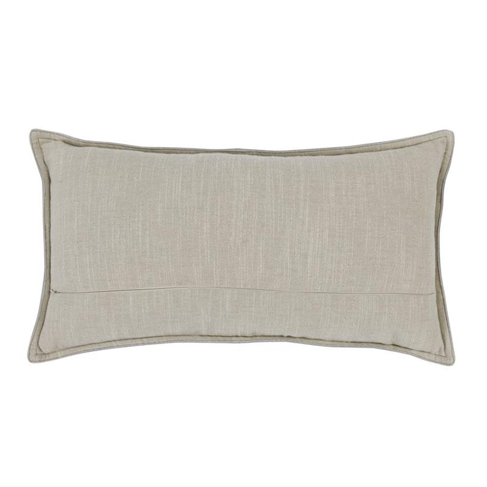 Kosas Home Cheyenne 14X26 Genuine Leather Throw Pillow In Ice Blue