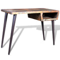 vidaXL Desk Computer Desk Writing Table with Iron Legs Solid Wood Reclaimed