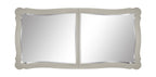 Acme Bently Mirror Top and Wooden Frame Dining Table in Beige