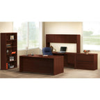 The HON Company 10500 Bookcase, 5 Shelves, Laminate, Mahogany
