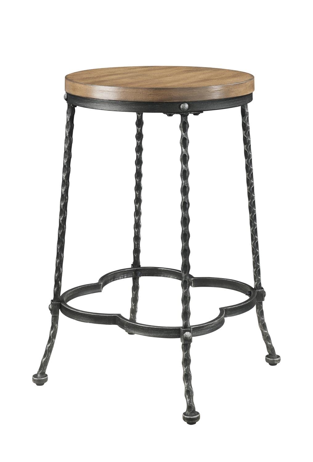 Acme Qamar Counter Height Set in Walnut and Antique Black