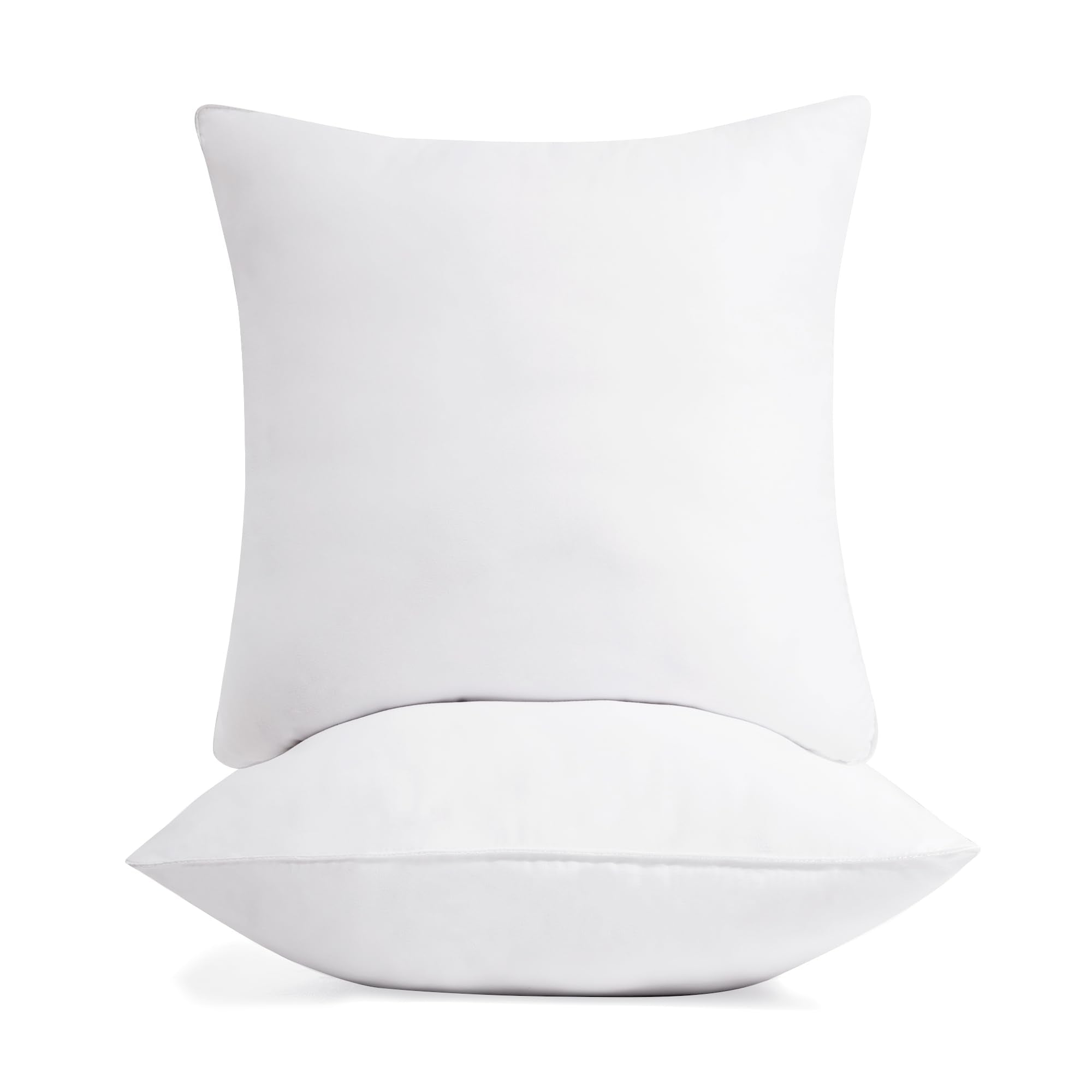 Deconovo 18X18 Inch Pillow Inserts Set Of 2, Polyester Decorative Indoor Throw Pillow Inserts/Fillers, Soft Fluffy Plump Pillow