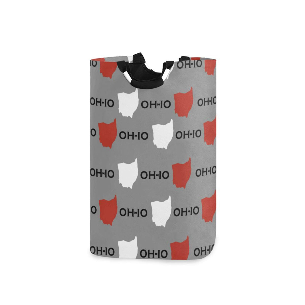 Ohio State Laundry Basket for College Dorm,50L Collapsible Portable Laundry Hamper Storage Basket for Toys Clothes Organizer
