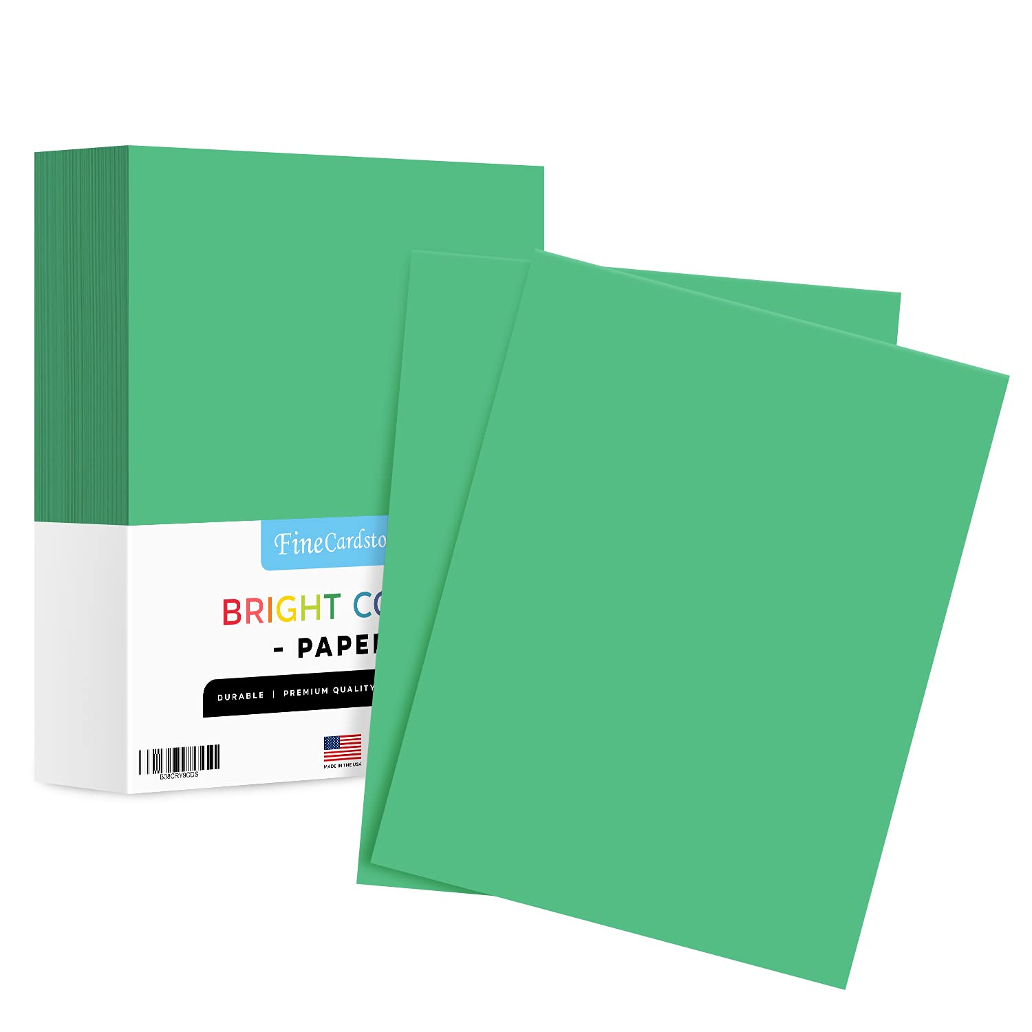 8.5 X 11 Meadow Green Neon Bright Fluorescent Colored Paper | 20Lb Bond (75Gsm) Paper | 500 Sheets - 1 Ream