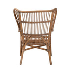 Baxton Studio Lamaria Modern Bohmenian Natural Brown Antique Rattan Armchair