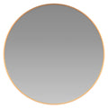 Flash Furniture Julianne Large Round Wall Mirror - Gold Circle Accent Mirror - 24" Vanity Mirror - For Bathroom, Vanity, Entryway, Dining Room, & Living Room