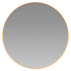 Flash Furniture Julianne Large Round Wall Mirror - Gold Circle Accent Mirror - 24" Vanity Mirror - For Bathroom, Vanity, Entryway, Dining Room, & Living Room