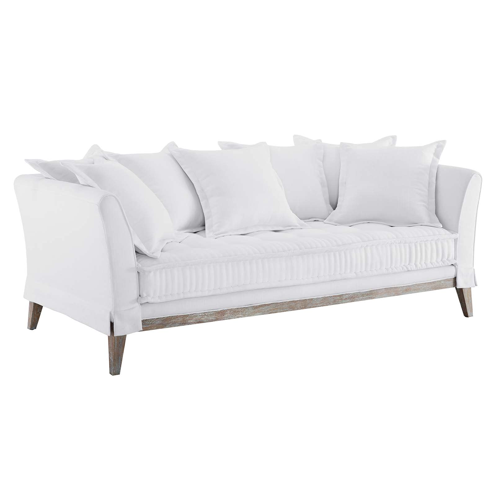 Modway EEI-4909-WHI Rowan Fabric Sofa, White