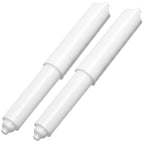 2 Pack - 6-1/4'' White Toilet Paper Holder Spring Loaded Roller Replacement (A-2615)