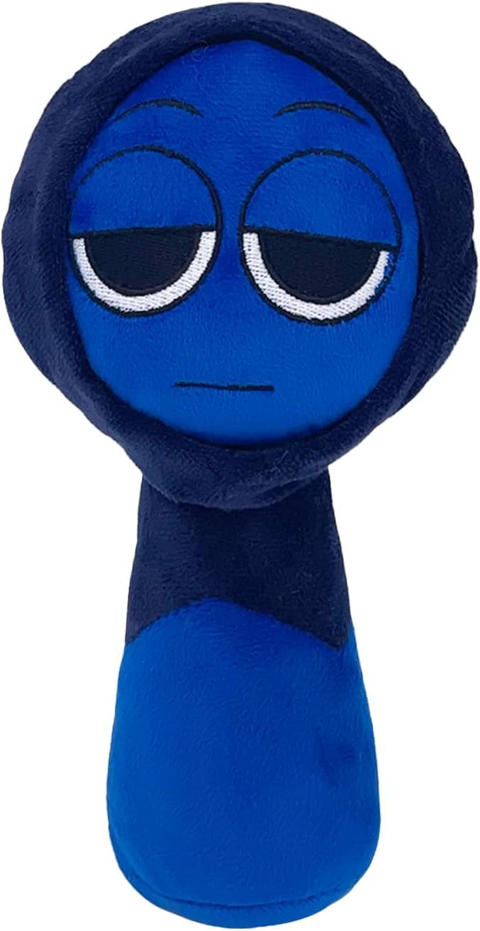Rwsefk Sprunki Game Plush, Sprunki Toys Plush,Soft Stuffed Animal Pillow Doll Christmas Birthday Gifts For Adult Kids(Dark Blue)