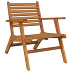 vidaXL 2 pcs Solid Acacia Wood Patio Chairs - Brown Wooden Dining Chairs - Durable and Easy-to-Clean - Relax Chair for Garden, Patio, Deck.