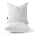 MIULEE Pillow Inserts 20x20 Inch Set of 2, Polycotton Mix Feather Throw Pillow Inserts, 20 Inch Square Decorative Couch and Sofa