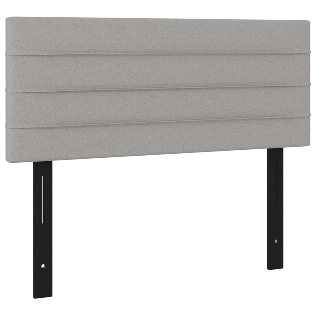 vidaXL Headboard Light Gray 39.4x2x30.7/34.6 Fabric