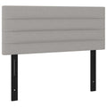 vidaXL Headboard Light Gray 39.4x2x30.7/34.6 Fabric