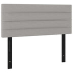 vidaXL Headboard Light Gray 39.4x2x30.7/34.6 Fabric