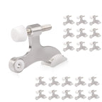 Homotek 20 Pack Hinge Pin Door Stopper, Hinge Stops For Top Of Door, Adjustable Deluxe Heavy Duty Door Stop 2-1/2X1-3/4 Inch, Wi