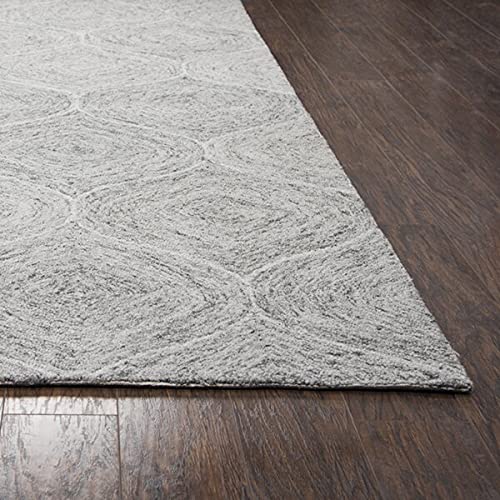 Rizzy Home Alora Decor London 3' X 5' Trellis Beige/Gray/Rust/Blue Hand-Tufted Area Rug