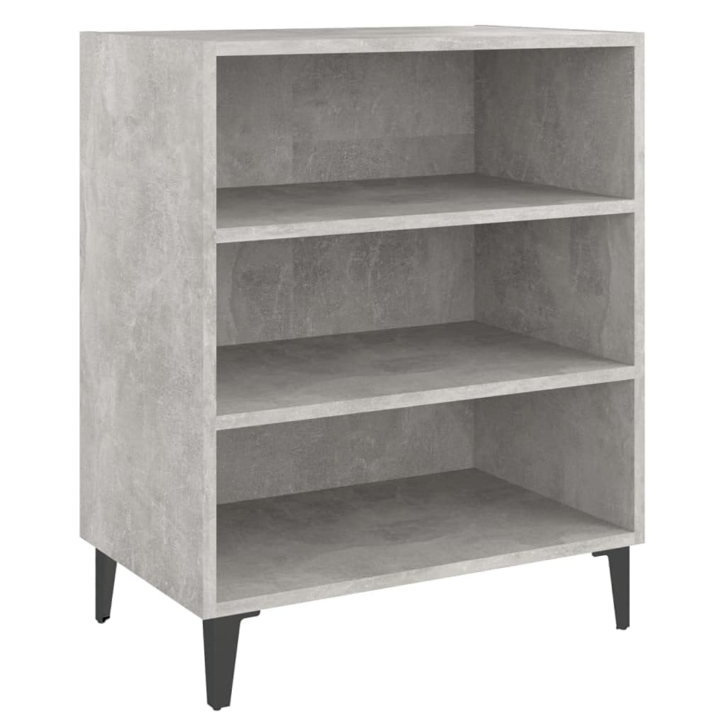 vidaXL Sideboard Concrete Gray 22.4&quot;x13.8&quot;x27.6&quot; Chipboard