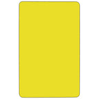 Flash Furniture Wren 36''W X 72''L Rectangular Yellow Hp Laminate Activity Table - Height Adjustable Short Legs