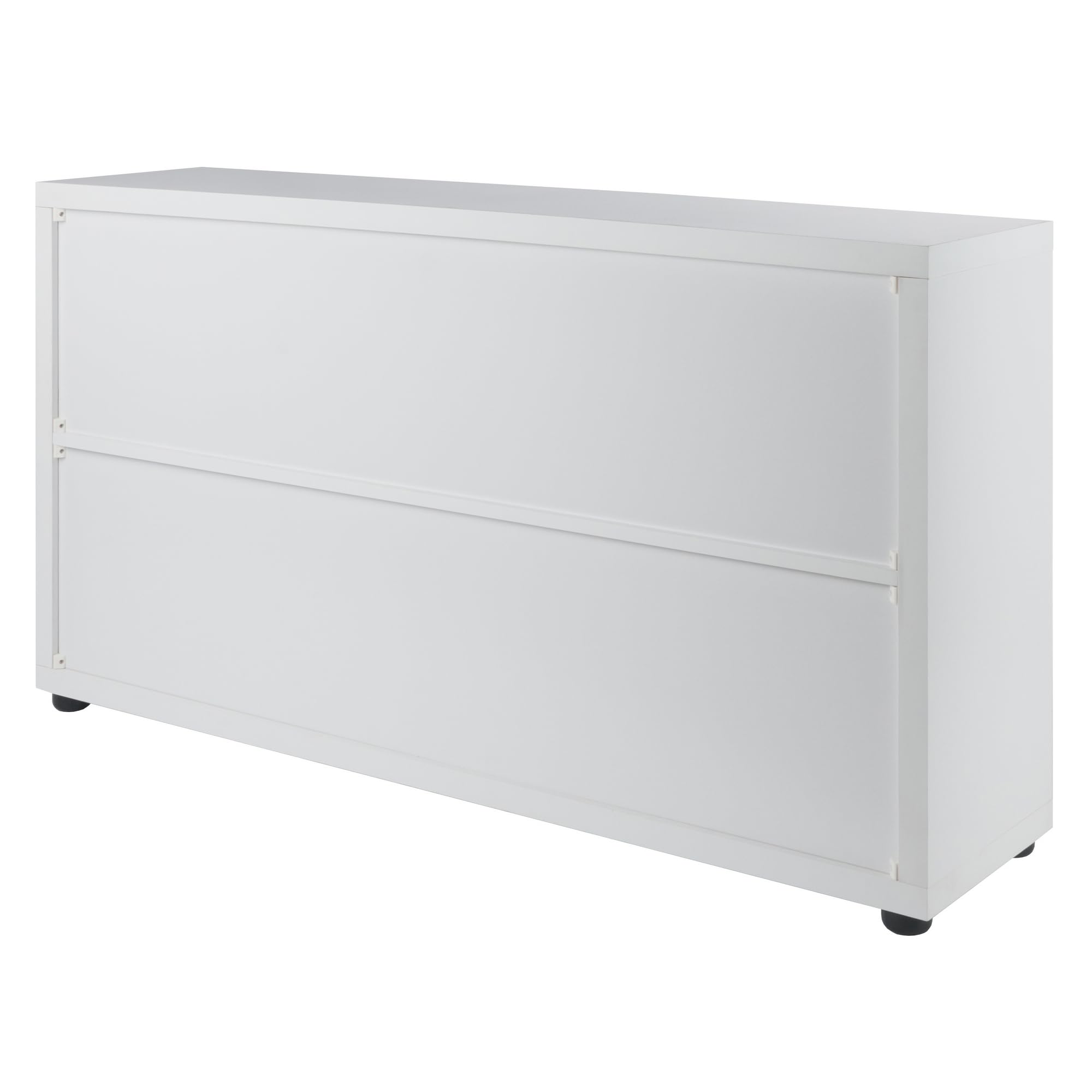 Winsome Julian 2x4 Storage Cabinet, for Living Room, Home Office, White