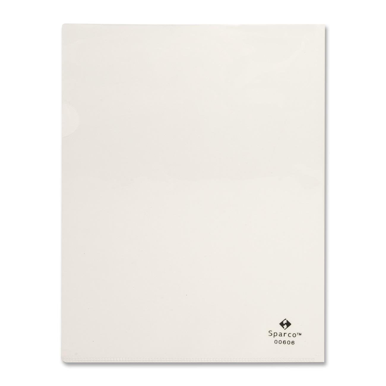 Transparent File Holders, Water Resistant, 11'X8-1/2', 10 Per Pack Color: Clear Plastic
