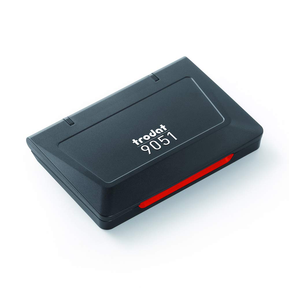Trodat Ink Pad Business Stamp Pad, Red (Trodat 9051 Red Stamp Pad)
