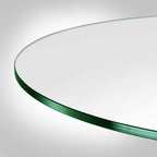 Dulles Glass 32' Round Glass Table Top - Tempered- 1/4' Thick - Flat Polished Glass