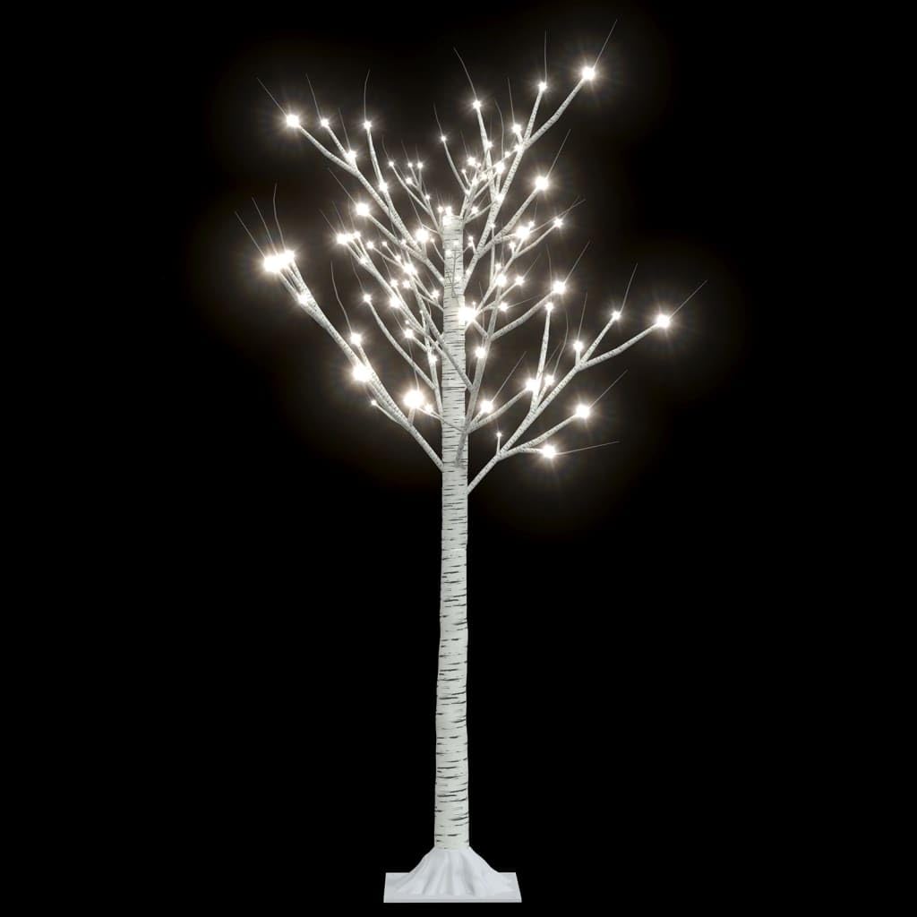 vidaXL 4ft LED Christmas Tree Willow Branch Style with Adjustable Lighting Effects, Indoor/Outdoor Use, Energy-Saving Cold White - White Cold