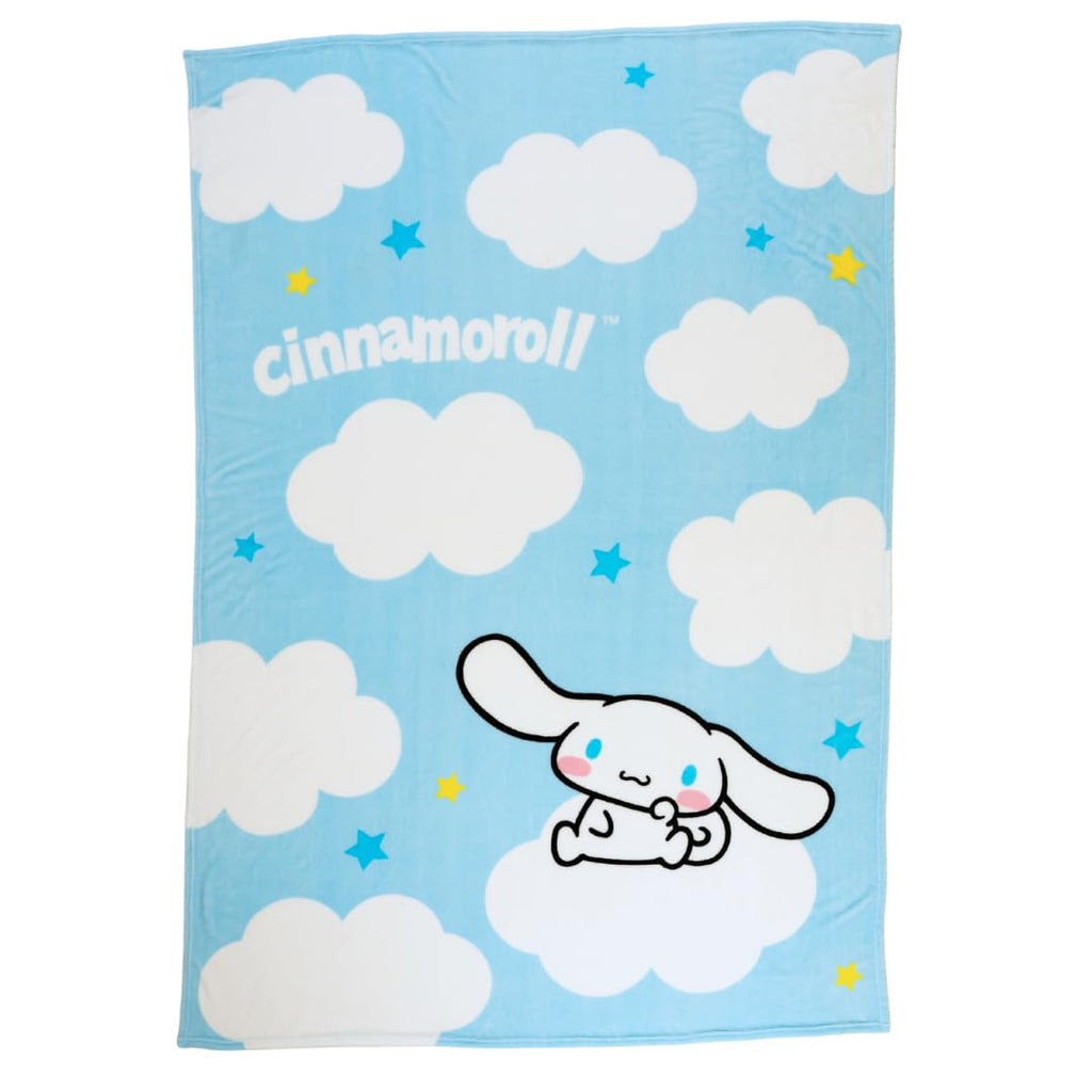 Franco Collectibles Cinnamoroll Bedding Super Soft Cozy Blanket, 62 in x 90 in, (Officially Licensed Product)