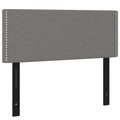 Vidaxl Fabric Headboard For Beds, Solid Larch Wood And Engineered Wood Construction, Foam-Filled, Elegant Dark Gray Finish, 39.4"X2"X30.7"/34.6"