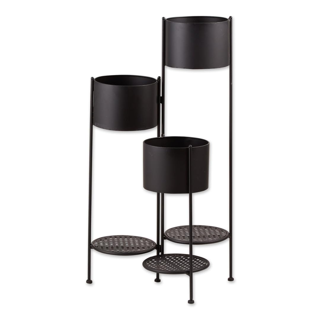 Summerfield Terrace 10018721 3-Tier Barrel Bucket Plant Stand, Multicolor