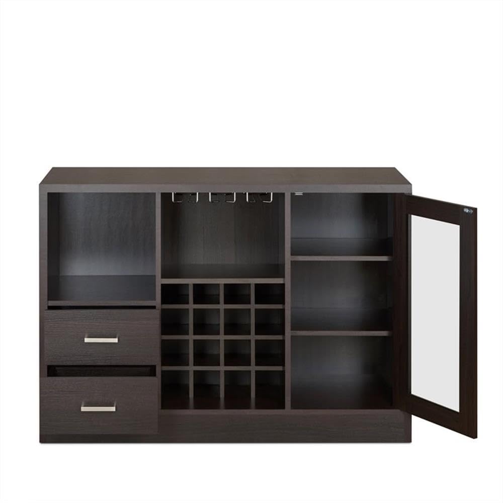 Acme Joice Wooden 2-Drawer Server with Shelf in Espresso