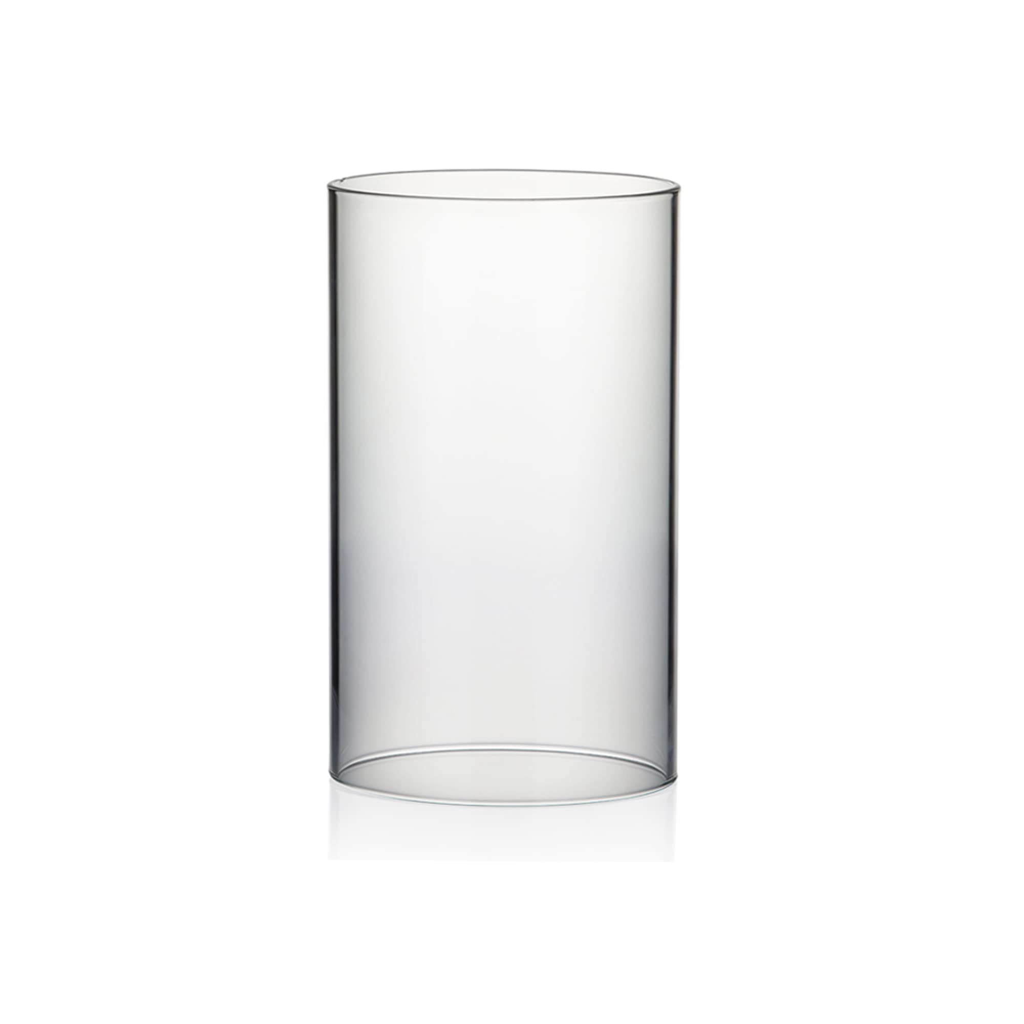 WGVI Hurricane Candle Holder Sleeve, Wide 4.7'', Height 8'', Clear Glass Cylinder Open Both Ends, Chimney Tube, Open Ended Candl