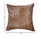 HomeRoots Kitchen Modern Decorative Quattro Pillow - 18' x 18' x 5', Cheetah