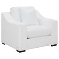 Coaster Home Furnishings Ashlyn Upholstered Sloped Arms Chair White
