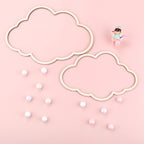 Kathfly 4 Pieces Boho Baby Nursery Wall Decor Wooden Cloud Sun Rainbow Heart Wall Hanging Art Decor For Home Nursery Children Ba