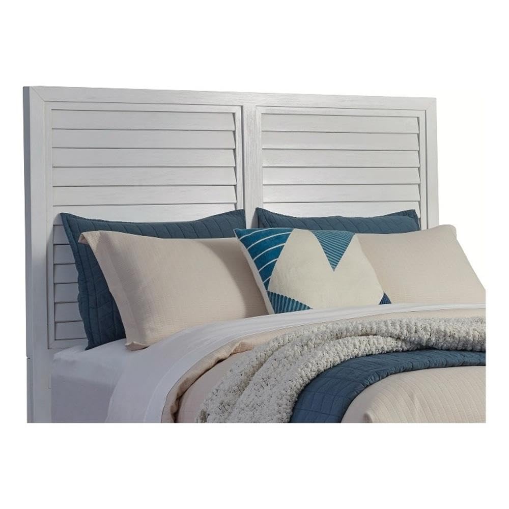 American Woodcrafters Dunescape 63&Quot; W Wood Queen Panel Headboard In White