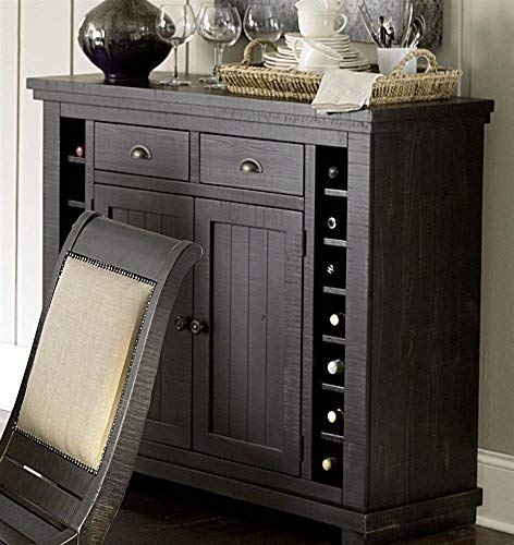 Progressive Furniture Willow Server, Distressed Black